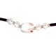 Bracelet pierre fleur transparent